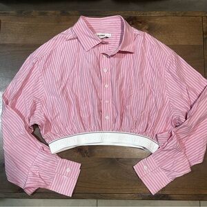 Glowny Willy crop top - pink